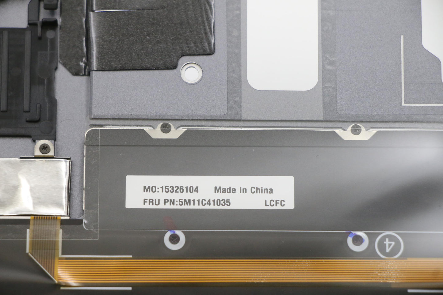 Lenovo Mech_Asm Kbd Bzl,Wl,Gy,Srx,Ger - 5M11C41035