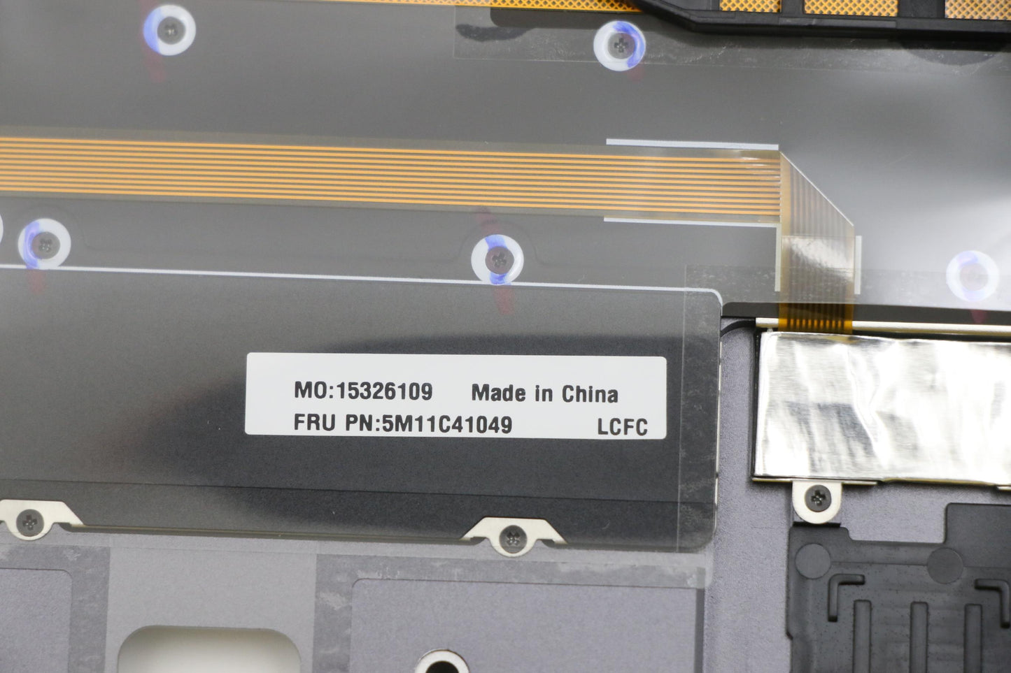 Lenovo Mech_Asm Kbd Bzl,Wl,Gy,Srx,Eur - 5M11C41049