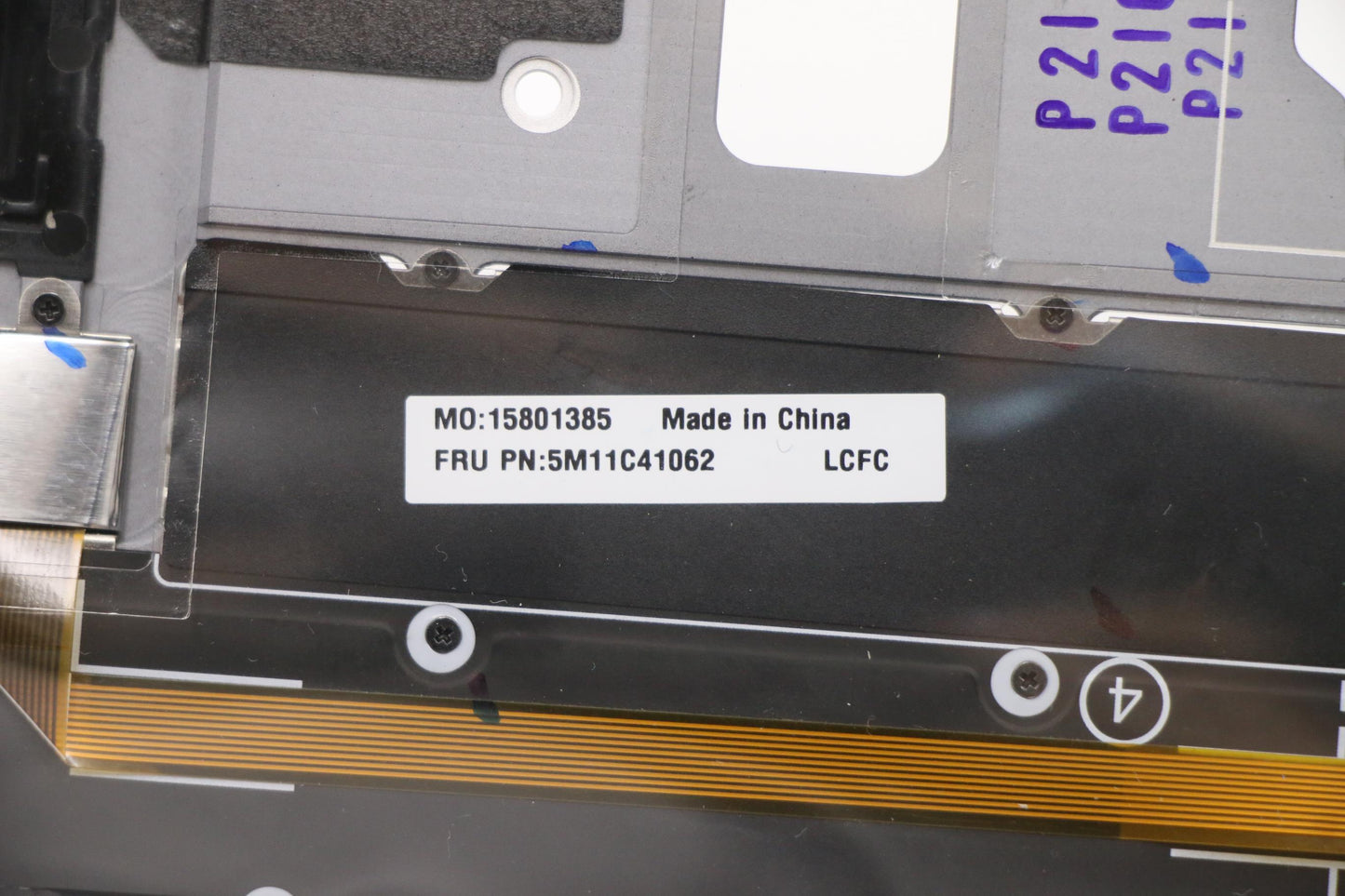 Lenovo C-Cover with Keyboard, Canadian French, Storm Grey, WWAN Support - 5M11C41062