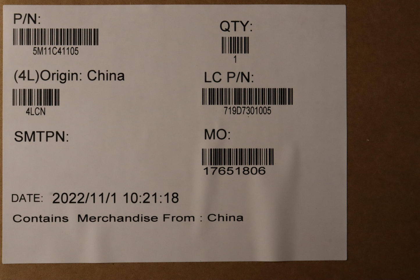 Lenovo LCD Module, 14", WUXGA, Touch, Anti-Reflection, Anti-Smudge, with FHD Hybrid Camera - 5M11C41105