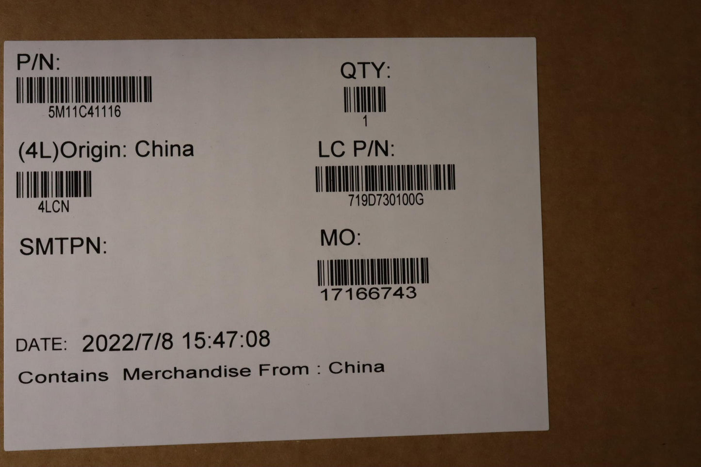 Lenovo 14" WUXGA Touch LCD Module, IPS, 400nits, 100% sRGB - 5M11C41116