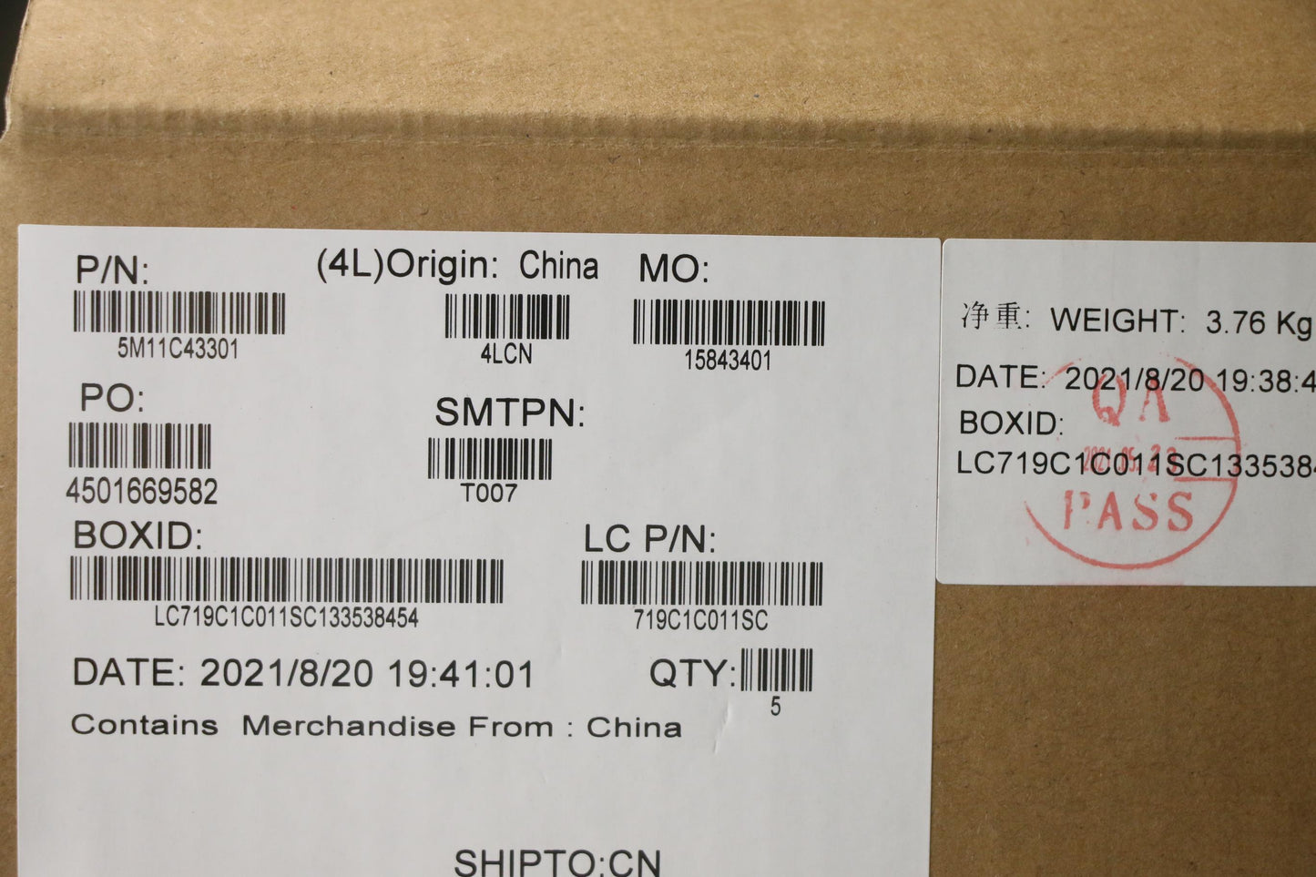 Lenovo Mech_Asm Kb C Ind Eng(Pmx)Pt F - 5M11C43301