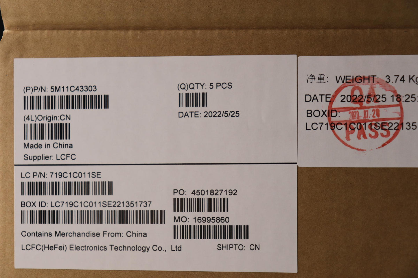 Lenovo Mech Assembly Kb C Ind Eng(Tsg - 5M11C43303
