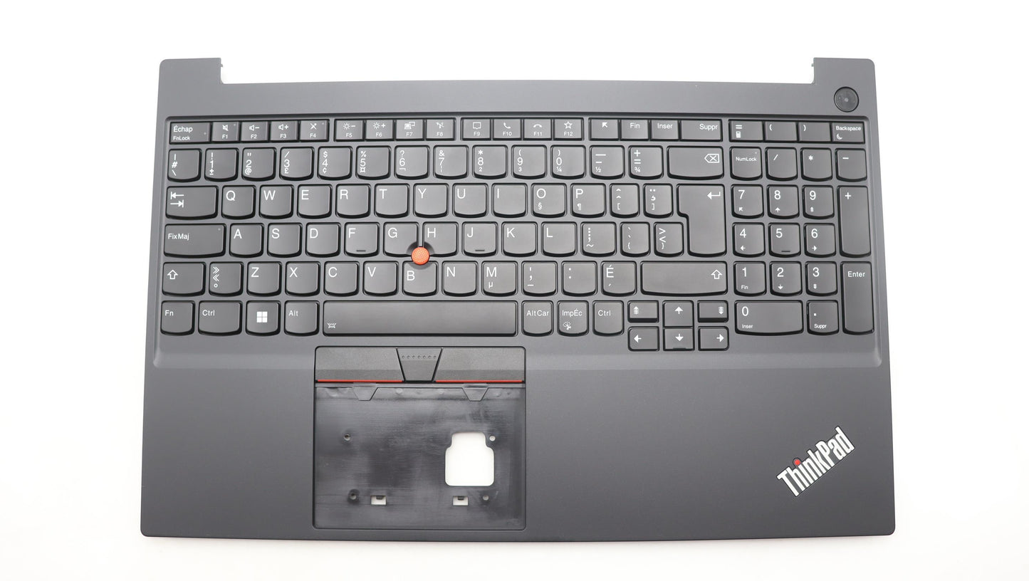 Lenovo Keyboard Bezel with Backlit Keyboard, FRA Layout, Black - 5M11C43547