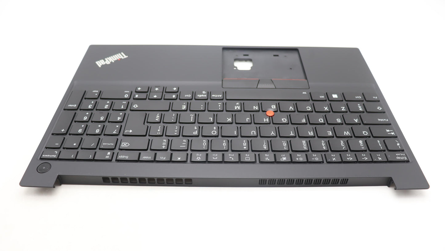 Lenovo Keyboard Bezel with Backlit Keyboard, FRA Layout, Black - 5M11C43547
