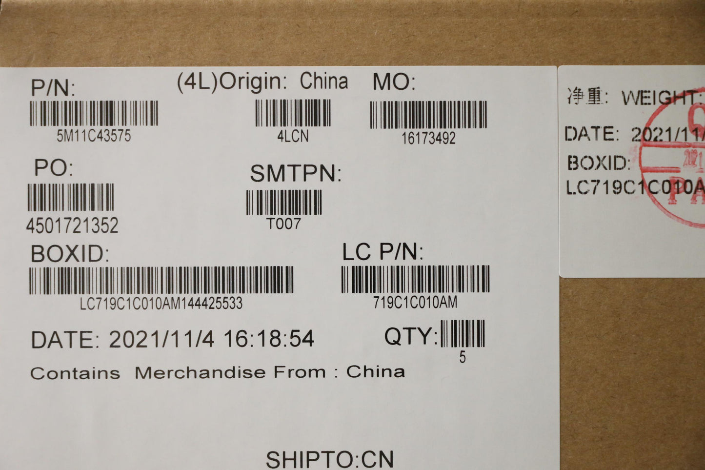 Lenovo Mech Assembly Kb C Ita Bklt(Pm - 5M11C43575