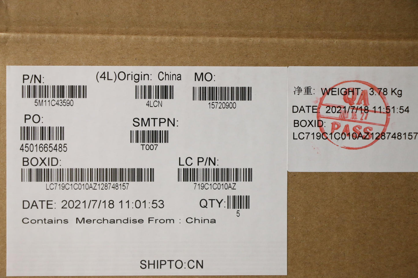 Lenovo Mech_Asm Kb C Slv Bklt(Pmx)Pt - 5M11C43590