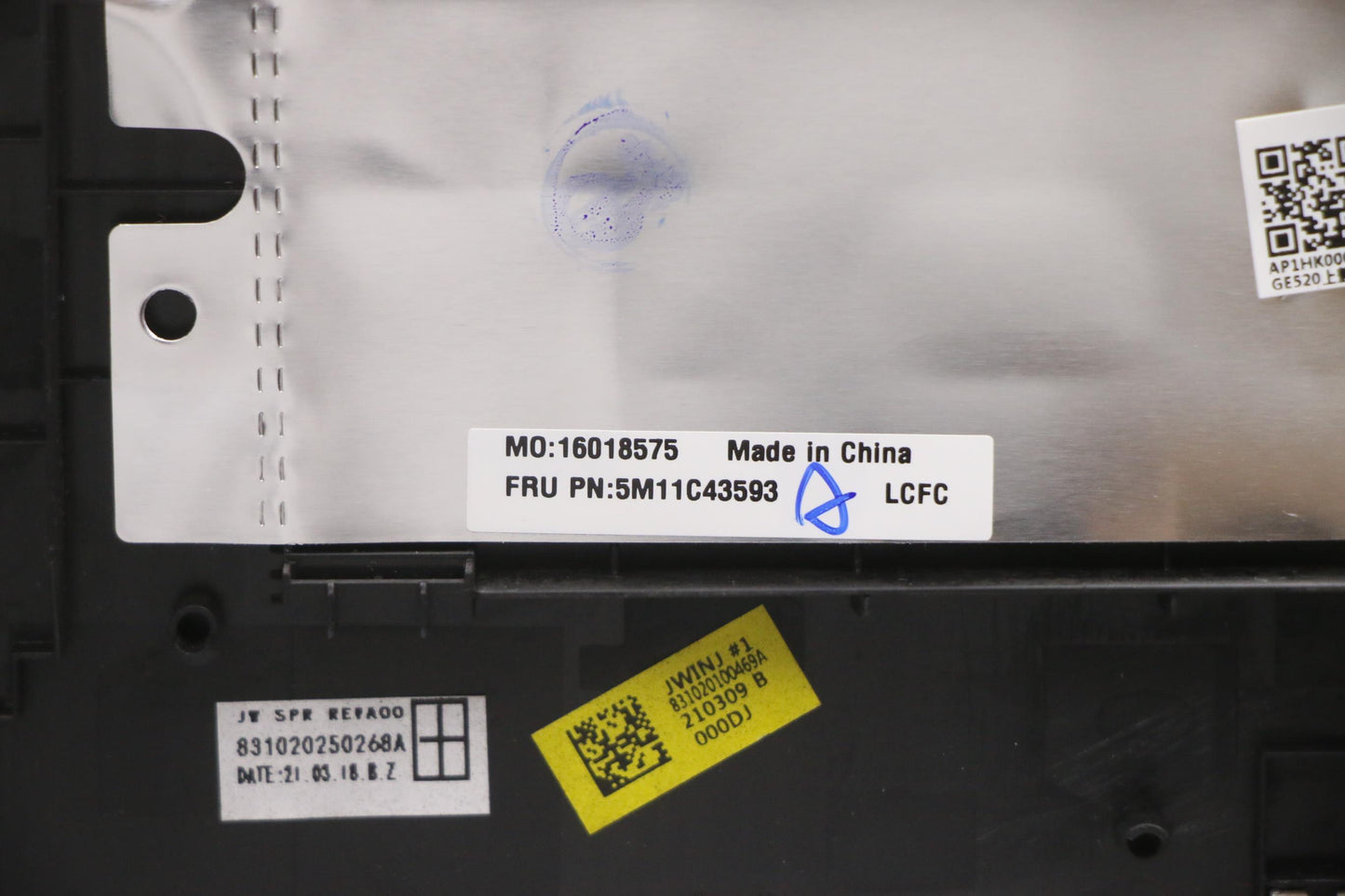 Lenovo Mech_Asm Kbcswe/Fin Bklt(Pmx)P - 5M11C43593