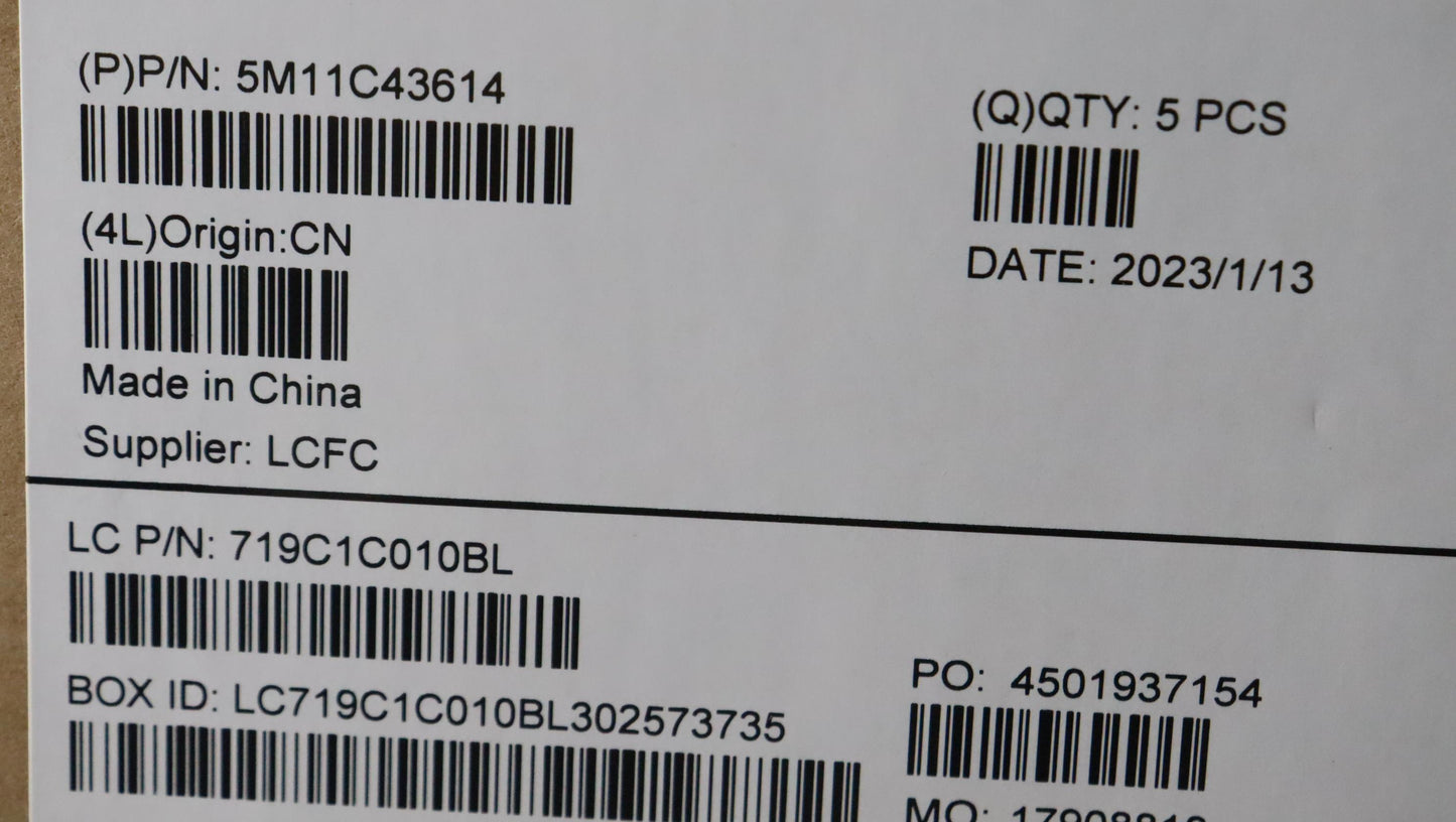 Lenovo Mech Assembly Kb C Bul Bklt(Pm - 5M11C43614