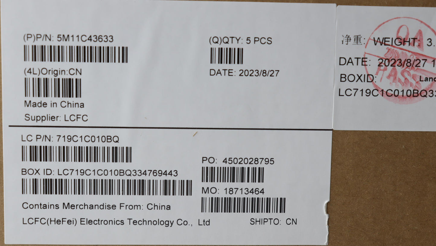 Lenovo Mech Assembly Kb C La Spa Bklt - 5M11C43633