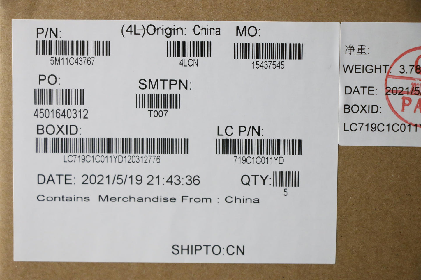 Lenovo Mech_Asm Kb C Spa Bklt(Pmx)Pt - 5M11C43767