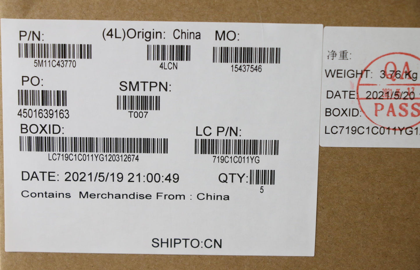 Lenovo Mech_Asm Kb C Fra Bklt(Pmx)Pt - 5M11C43770