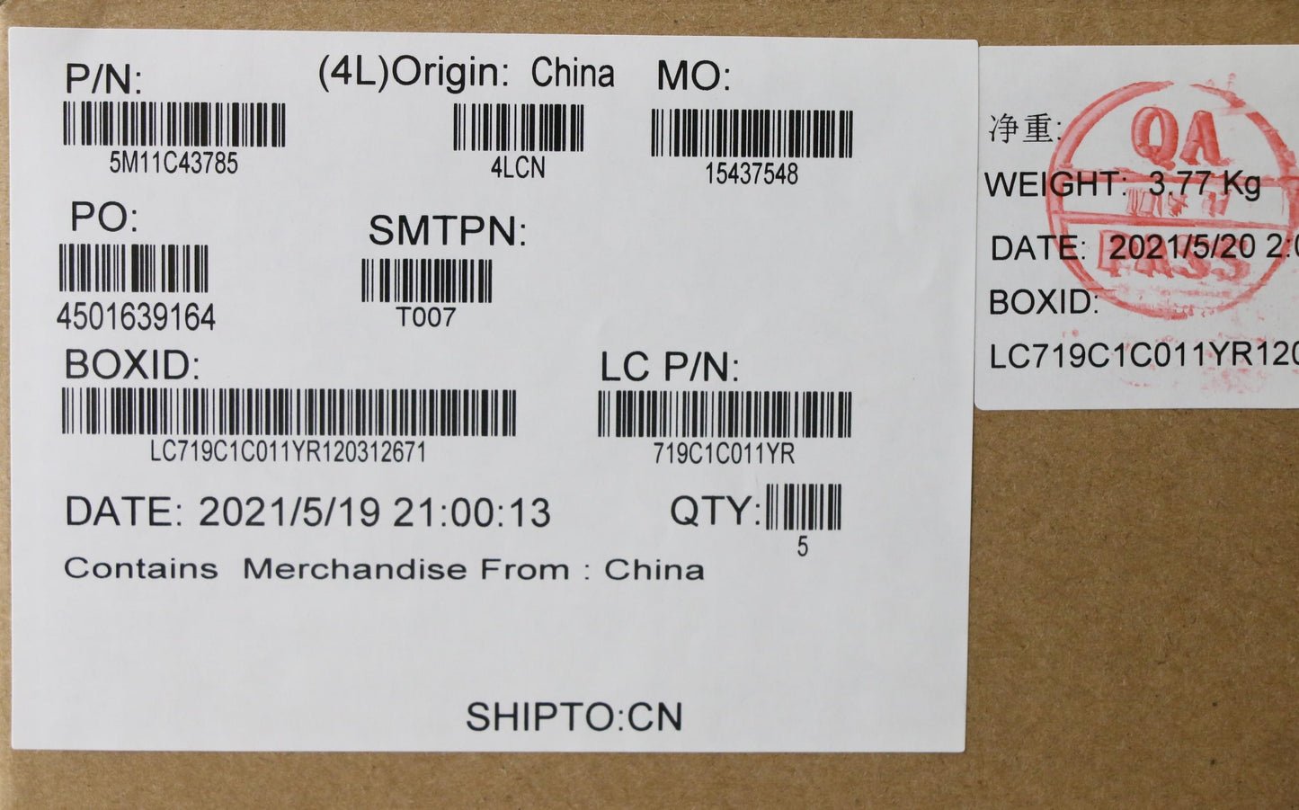 Lenovo Mech_Asm Kb C Ita Bklt(Pmx)Pt - 5M11C43785