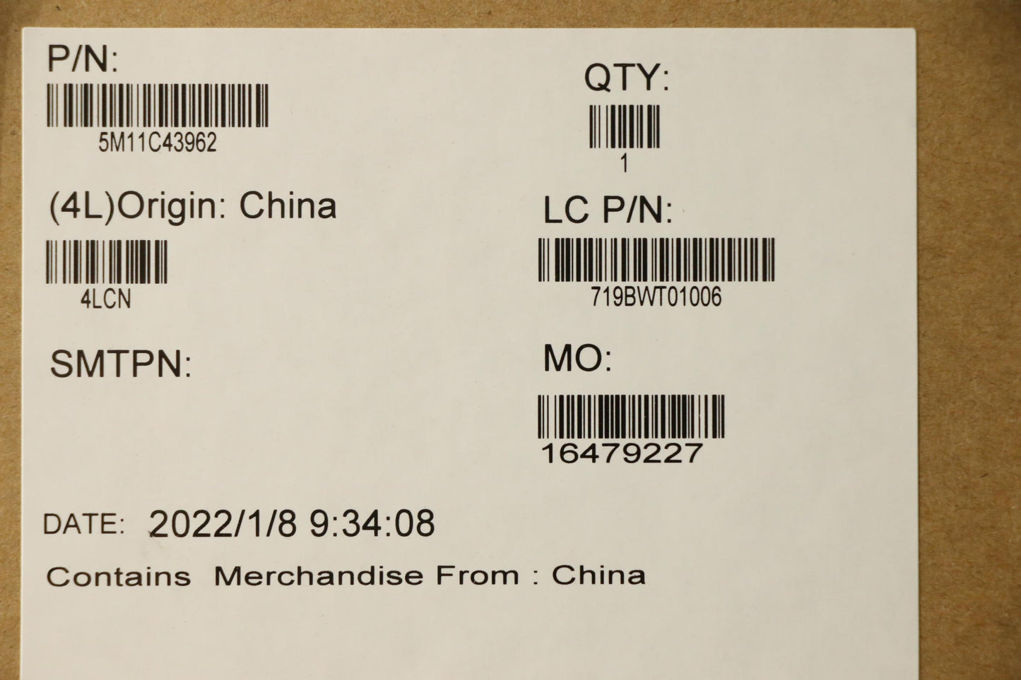 Lenovo Mech_Asm Fru W/Mic Bzl Sheet+F - 5M11C43962