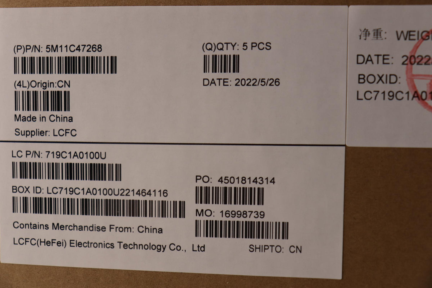 Lenovo Mech Assembly Kb C Ind Eng(Pmx - 5M11C47268