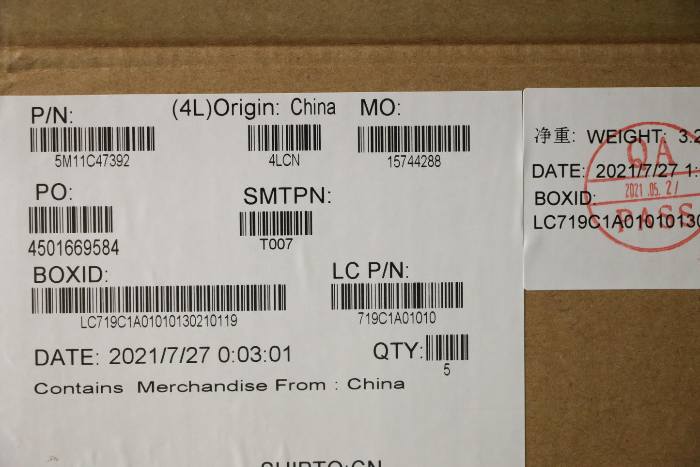 Lenovo Mech_Asm Kb C Eng Bklt(Pmx)Pt - 5M11C47392