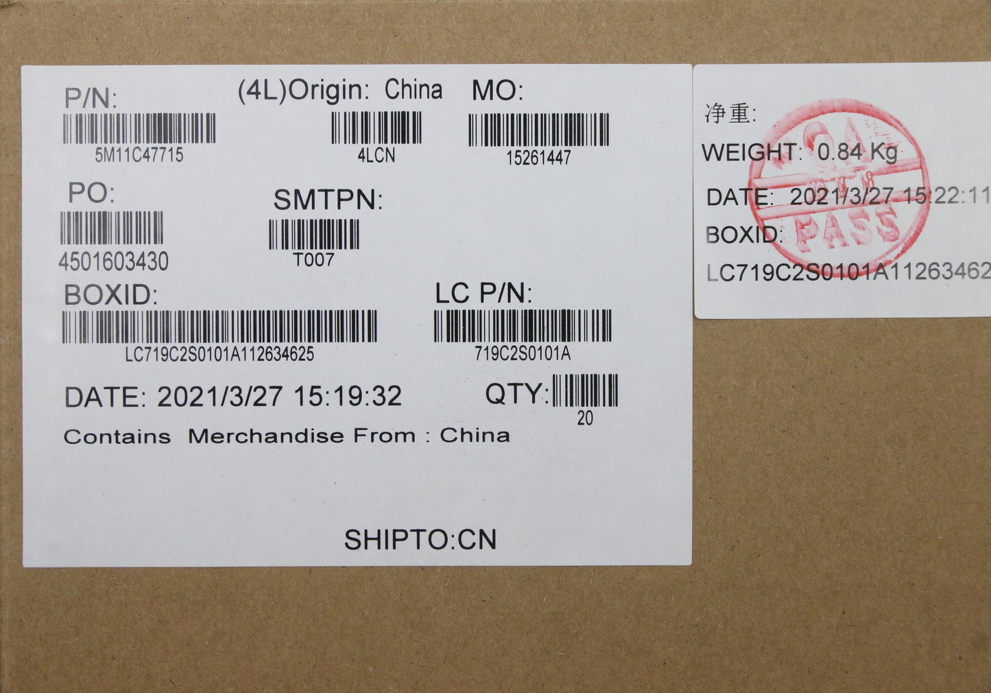 Lenovo Bezel Sheet with FHD AL Tape - 5M11C47715