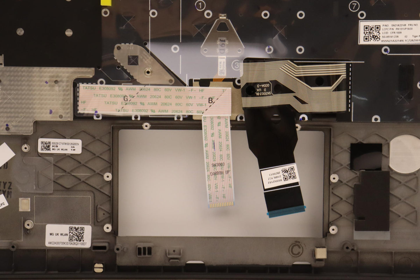 Lenovo Mech_Asm Kbd W/C 058Fra (Ltn) - 5M11C47722