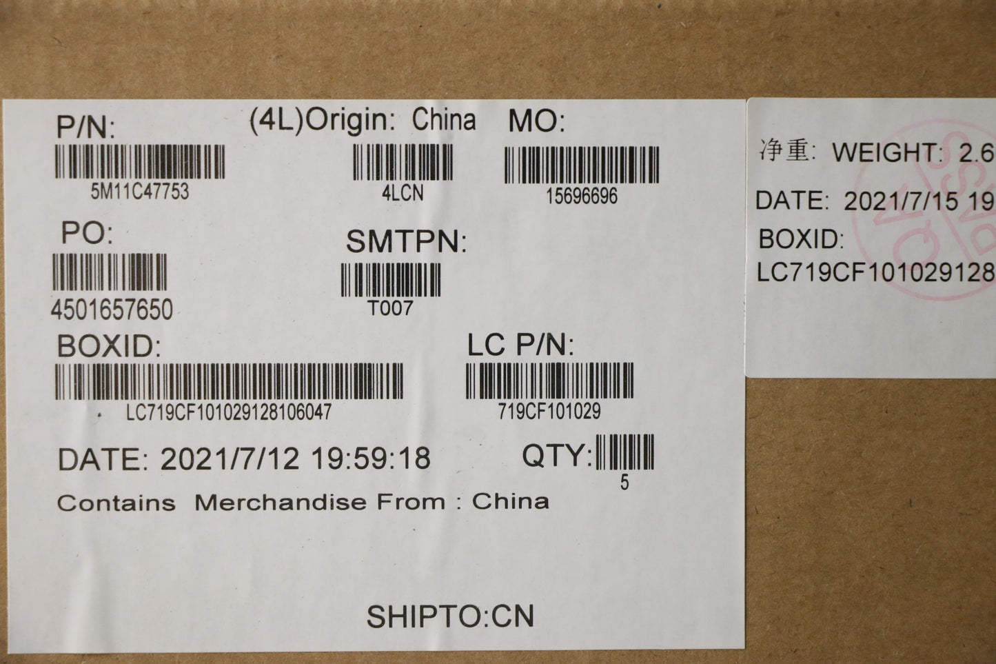 Lenovo Laptop Mechanical Keyboard Assembly - 5M11C47753