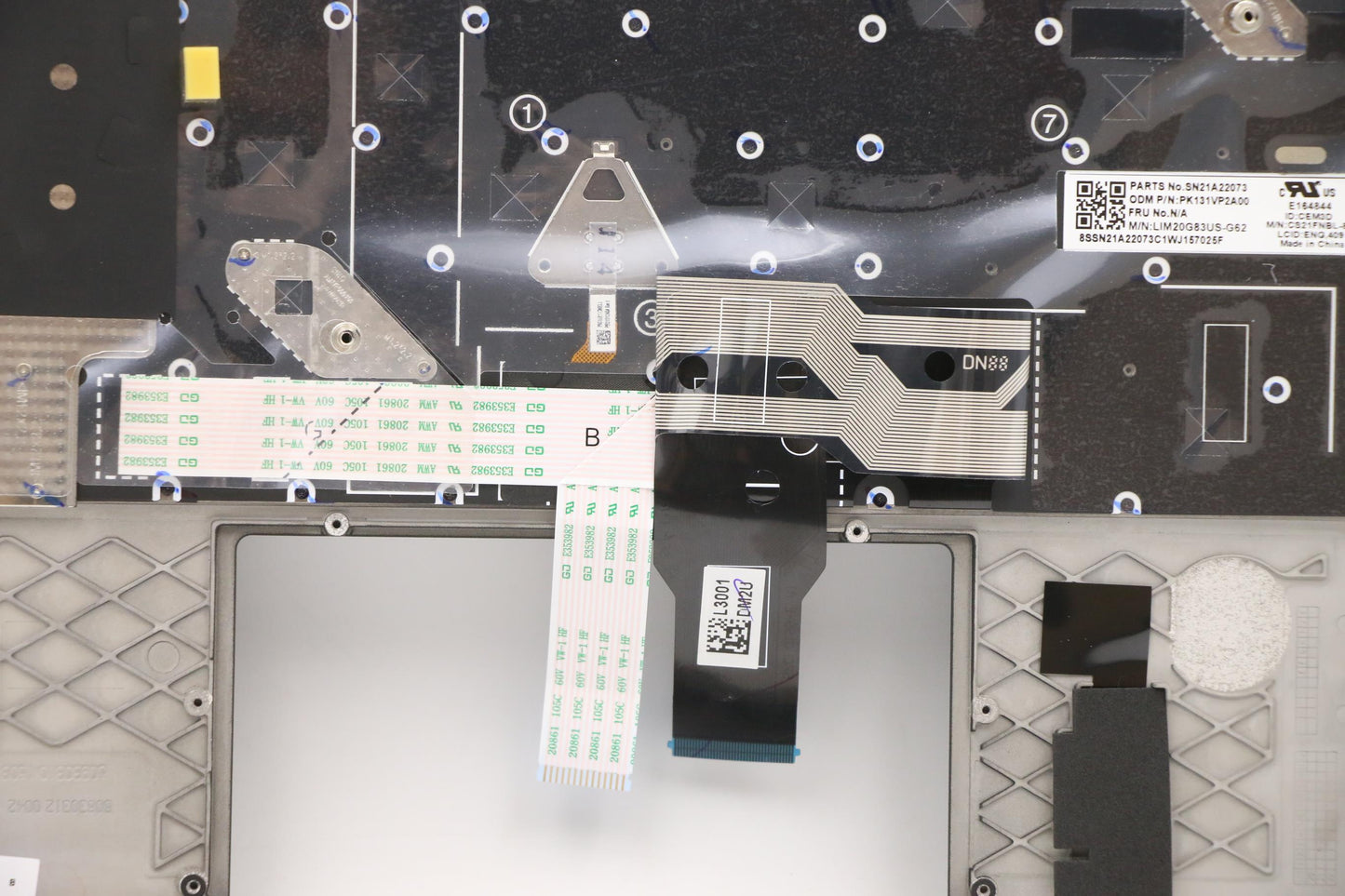 Lenovo Laptop Mechanical Keyboard Assembly - 5M11C47753