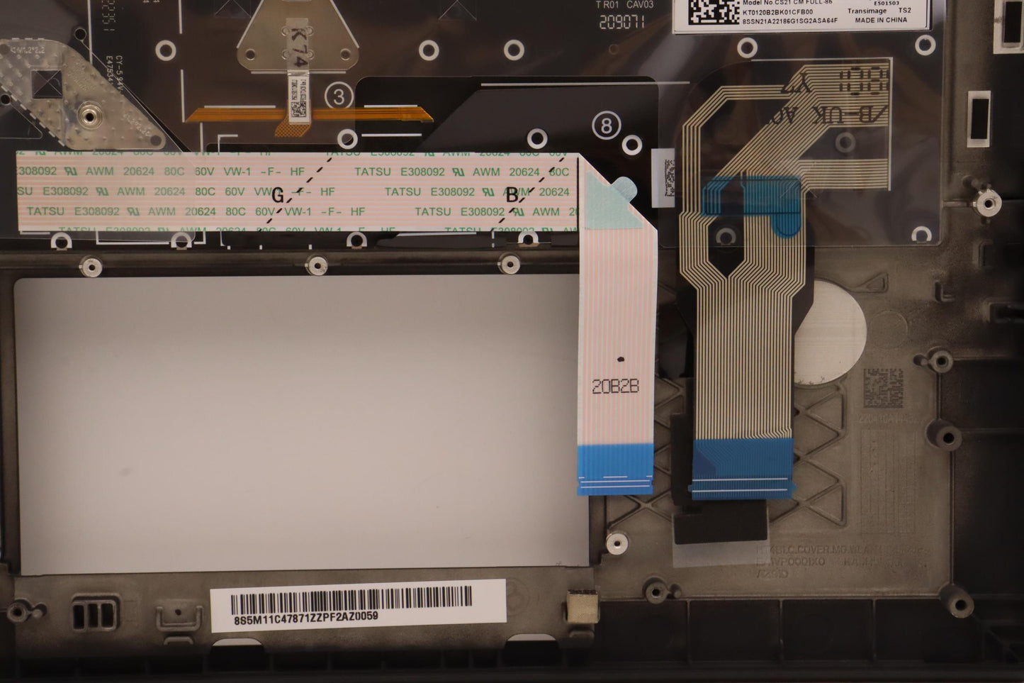 Lenovo Mech_Asm Kbd W/C 058Fra Bklt(T - 5M11C47871