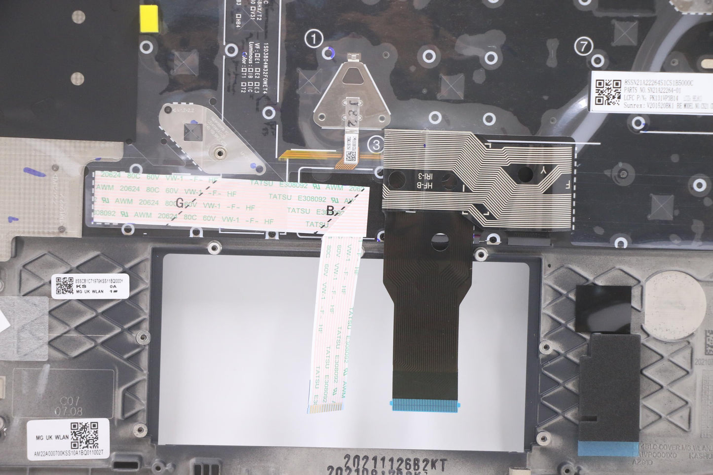 Lenovo Mech_Asm Kbd W/C Bel Bklt(Sun) - 5M11C47880