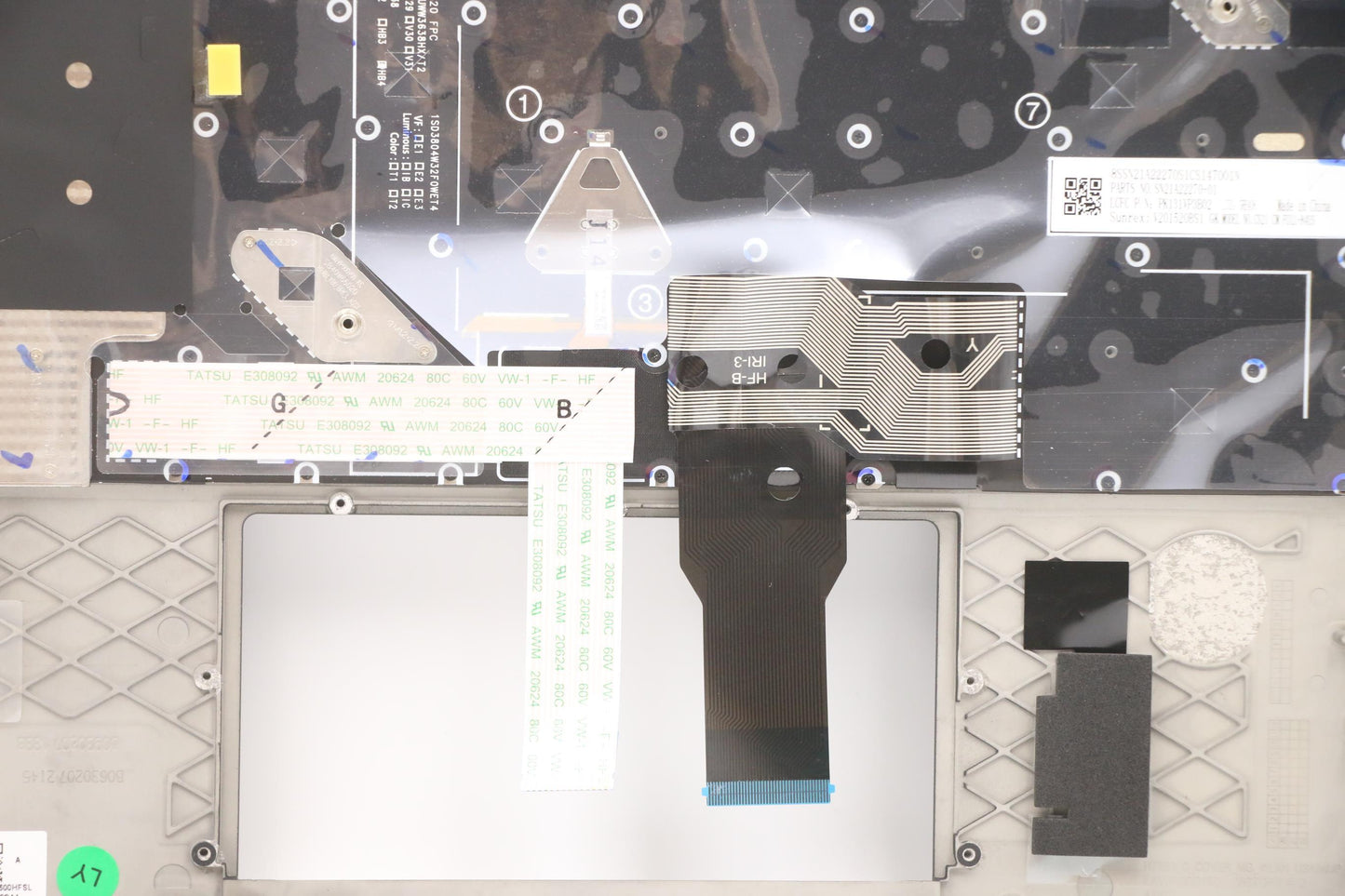 Lenovo Mech_Asm Kbd W/C Gre Bklt(Sun) - 5M11C47928