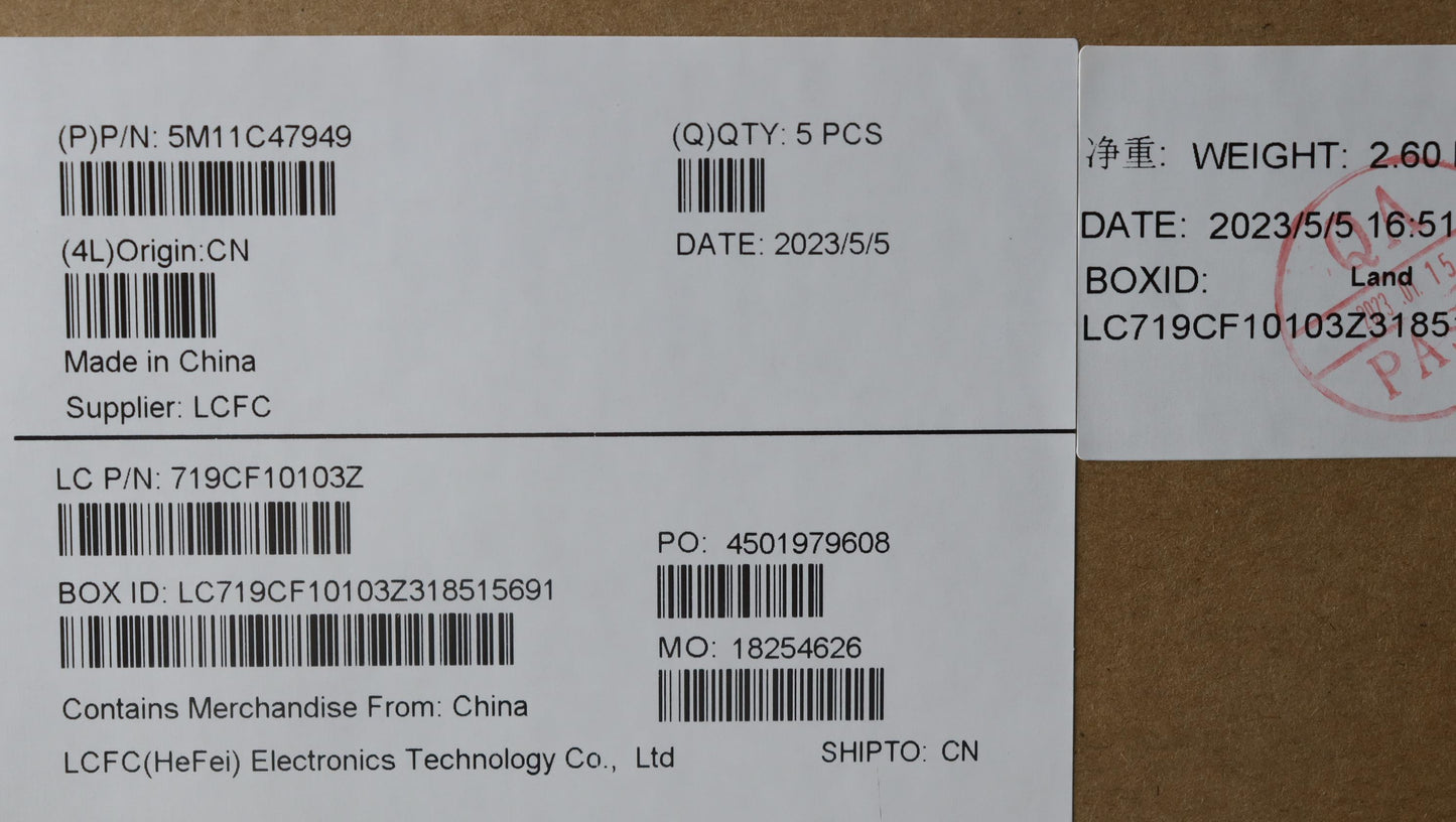 Lenovo Mech_Asm Kbd W/C Jpn Bklt(Chy) - 5M11C47949