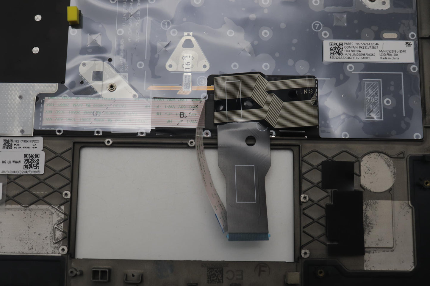 Lenovo Mech_Asm Kbd W/C Fra Bklt(Chy) - 5M11C48061
