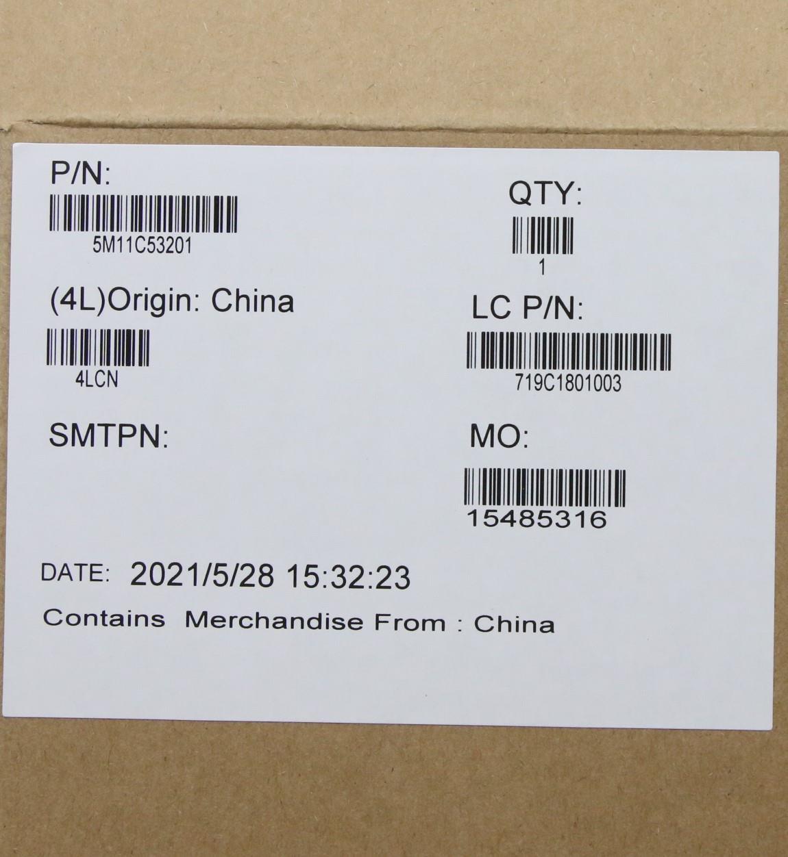 Lenovo LCD Module, 14" WUXGA, Anti-Glare, 400 nits, with IR & HD Camera - 5M11C53201