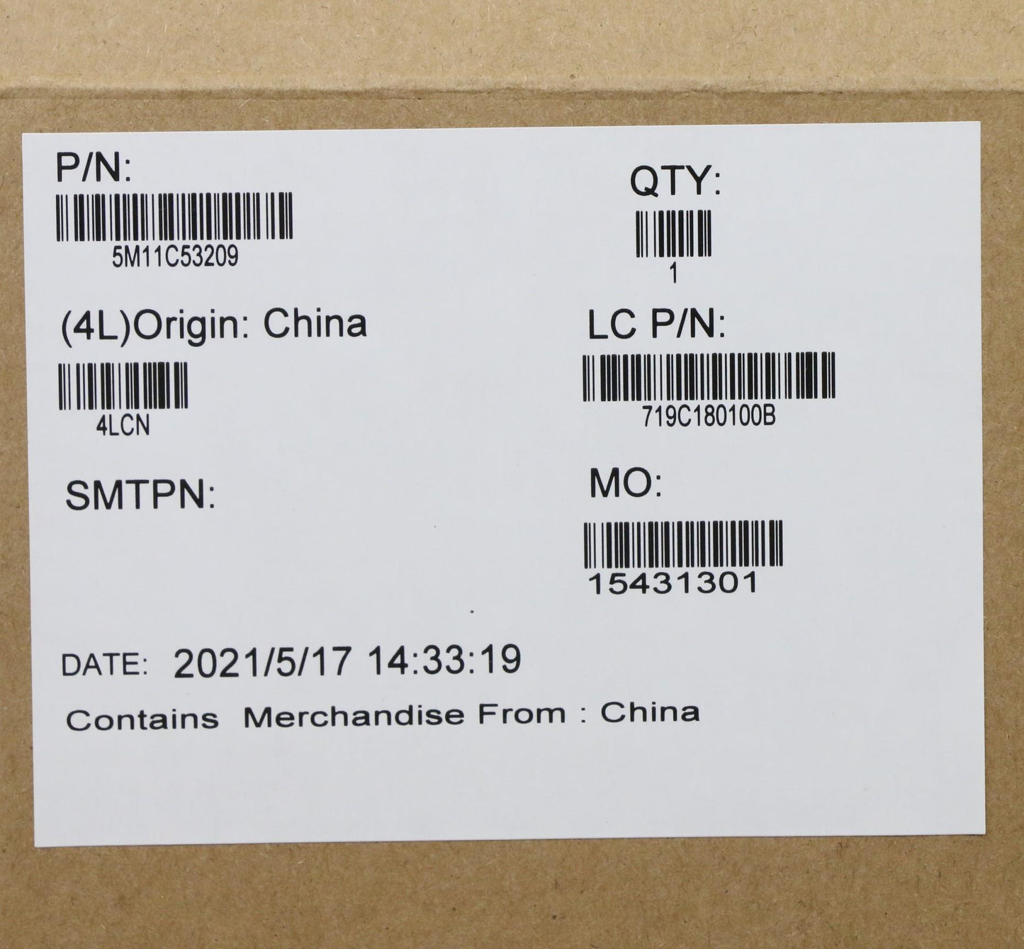 Lenovo 14" WUXGA LCD Module, Non-Touch, Anti-Glare, IPS, 400 nits, 99% sRGB - 5M11C53209