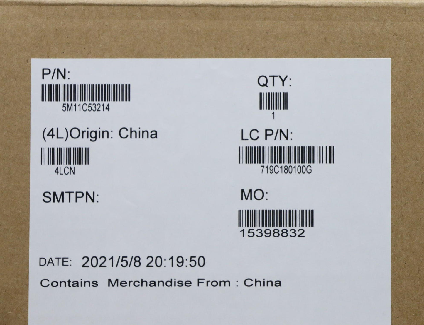 Lenovo Mech_Asm 14Wuxga,Tch,Ir,Hpd,Bk - 5M11C53214