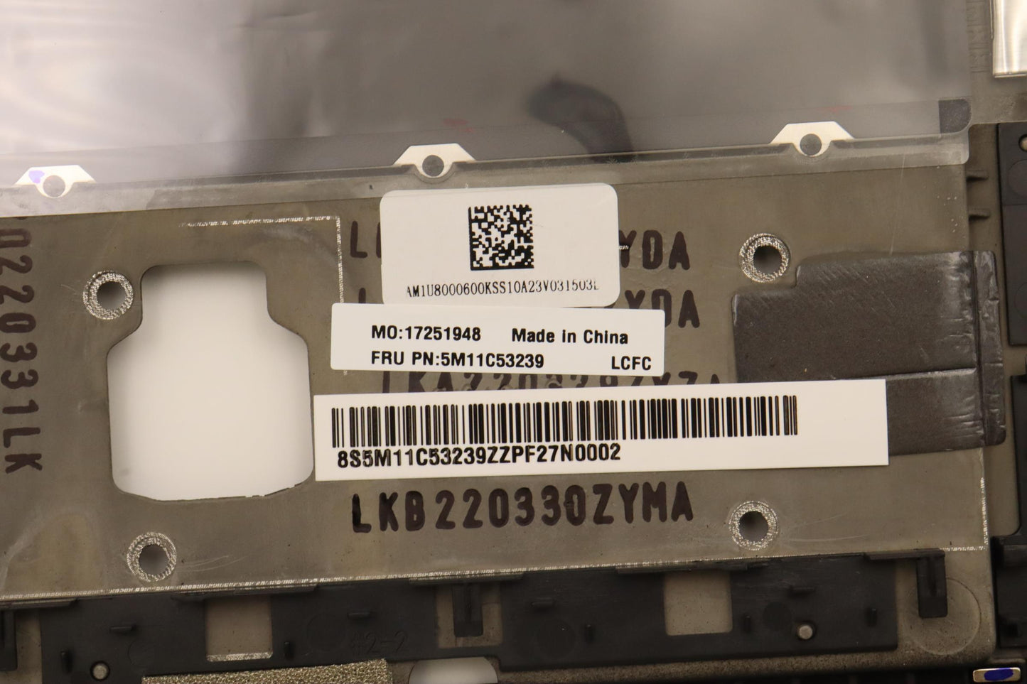 Lenovo C-Cover with Keyboard, Canadian French/English, Deep Black, Backlight, WLAN - 5M11C53239