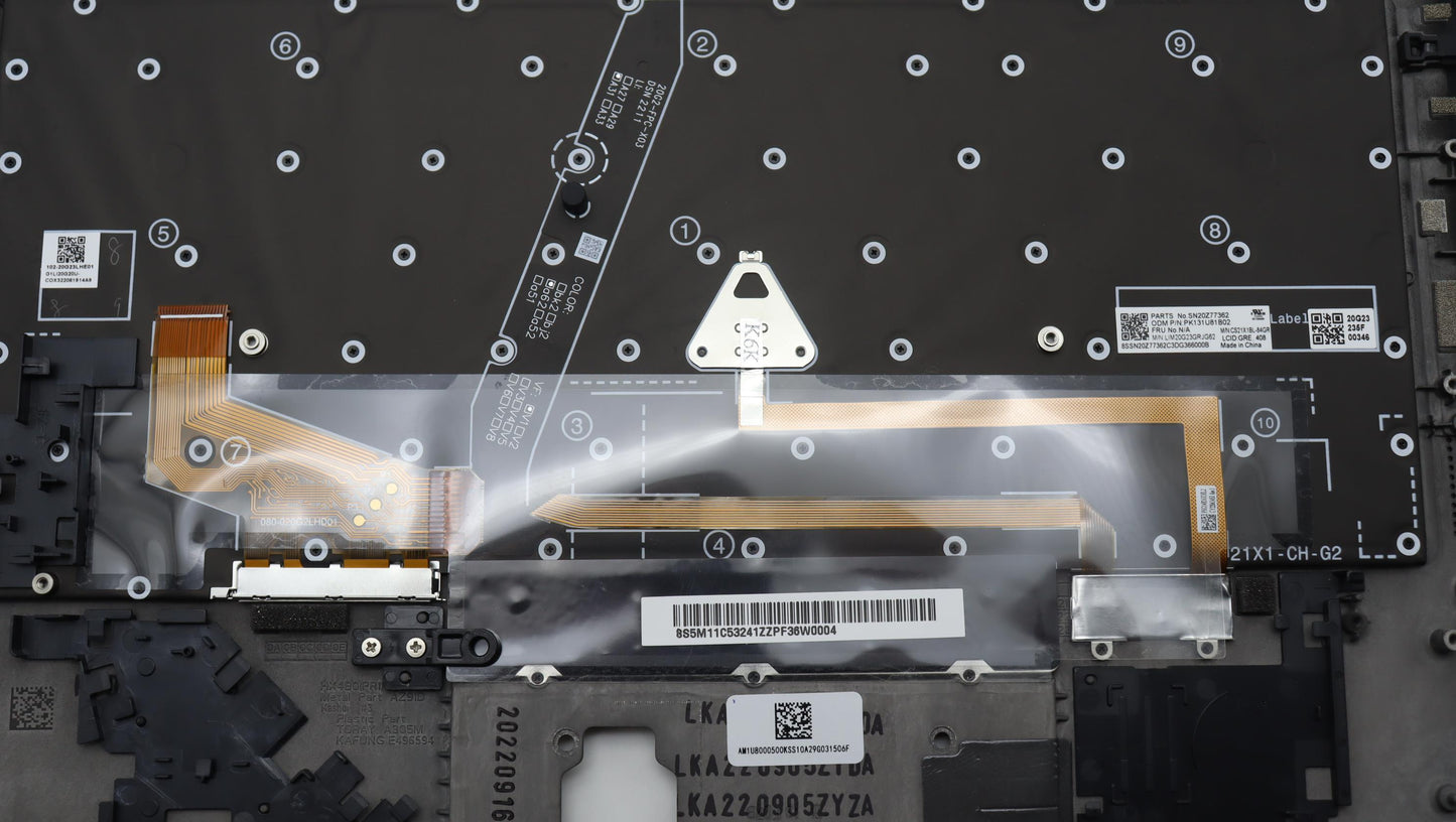 Lenovo Mech_Asm Grp Kbd Bzl,Gre,Wl,Db - 5M11C53241