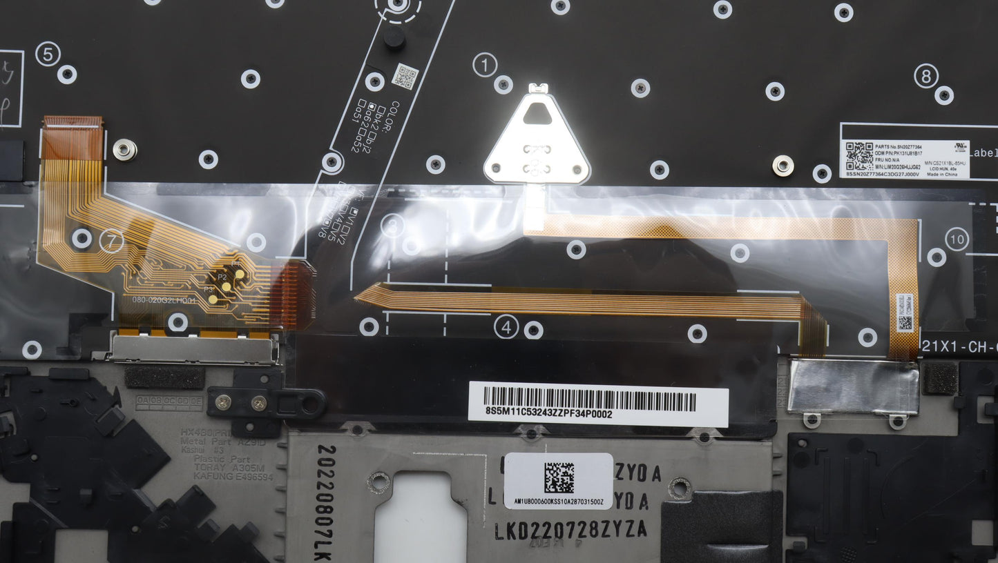 Lenovo Mech_Asm Grp Kbd Bzl,Hun,Wl,Db - 5M11C53243