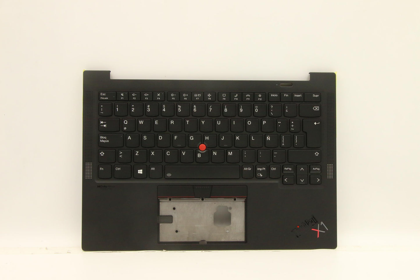 Lenovo C-Cover with Keyboard, Spanish LA, Deep Black, Backlit, WLAN Support - 5M11C53249