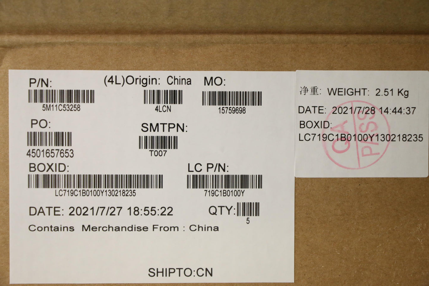 Lenovo Mech_Asm Grp Kbd Bzl,Tc,Wl,Db, - 5M11C53258