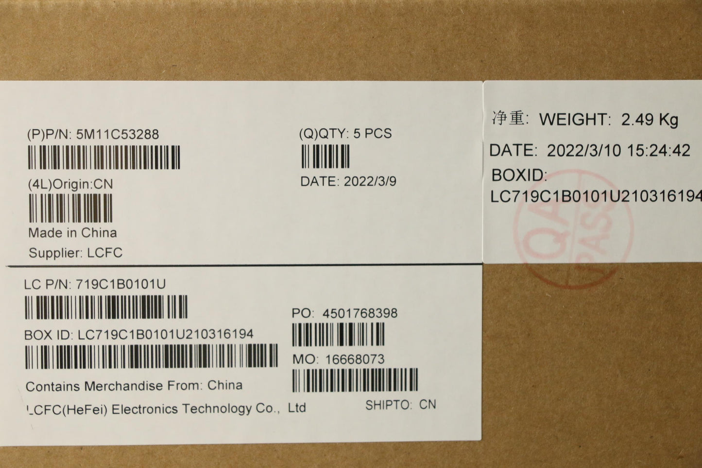 Lenovo Mech_Asm Grp Kbd Bzl,Por,Ww,Db - 5M11C53288