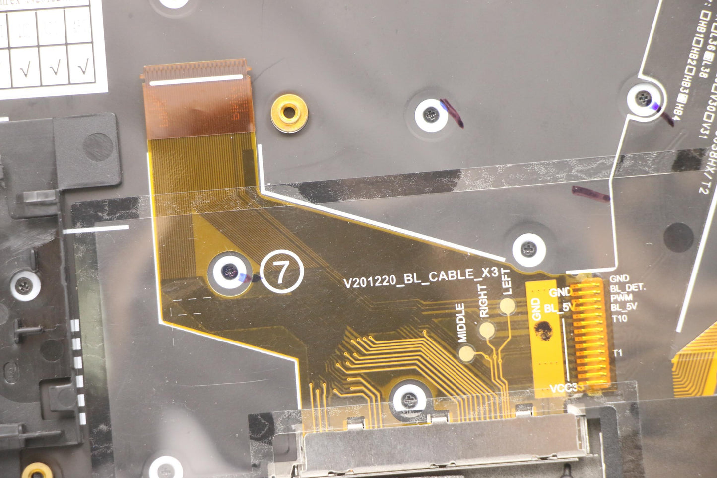 Lenovo Mech_Asm Grp Kbd Bzl,Fra/Eng,W - 5M11C53311