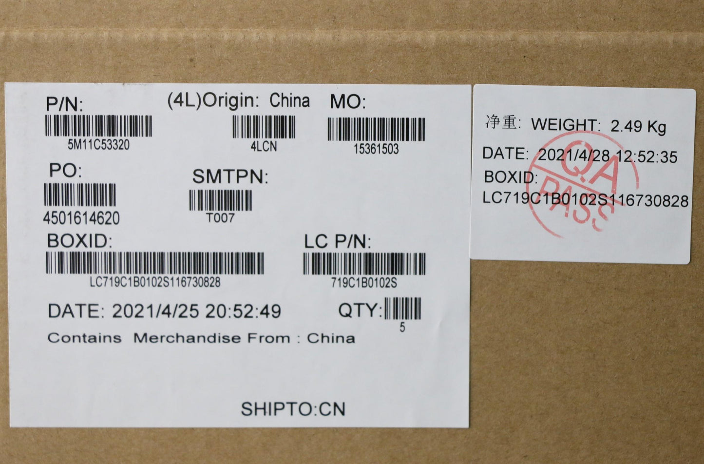 Lenovo Mech_Asm Grp Kbd Bzl,Kor,Wl,Db - 5M11C53320