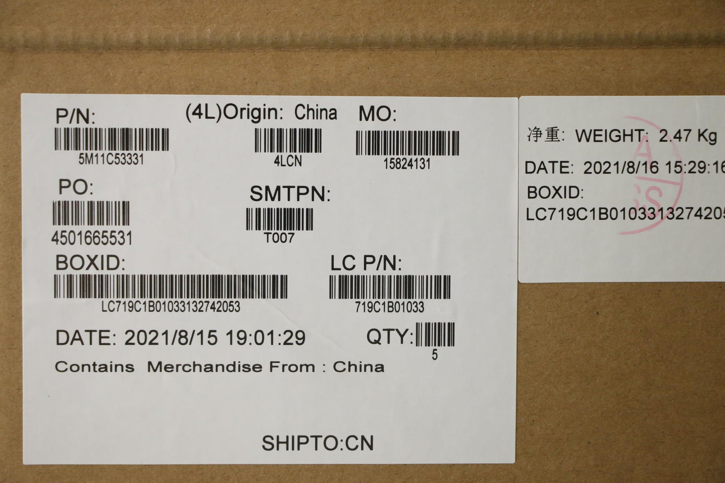 Lenovo Mech_Asm Grp Kbd Bzl,Thai,Wl,D - 5M11C53331