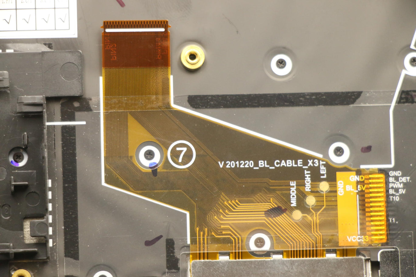 Lenovo Mech_Asm Grp Kbd Bzl,Ger,Ww,Db - 5M11C53348