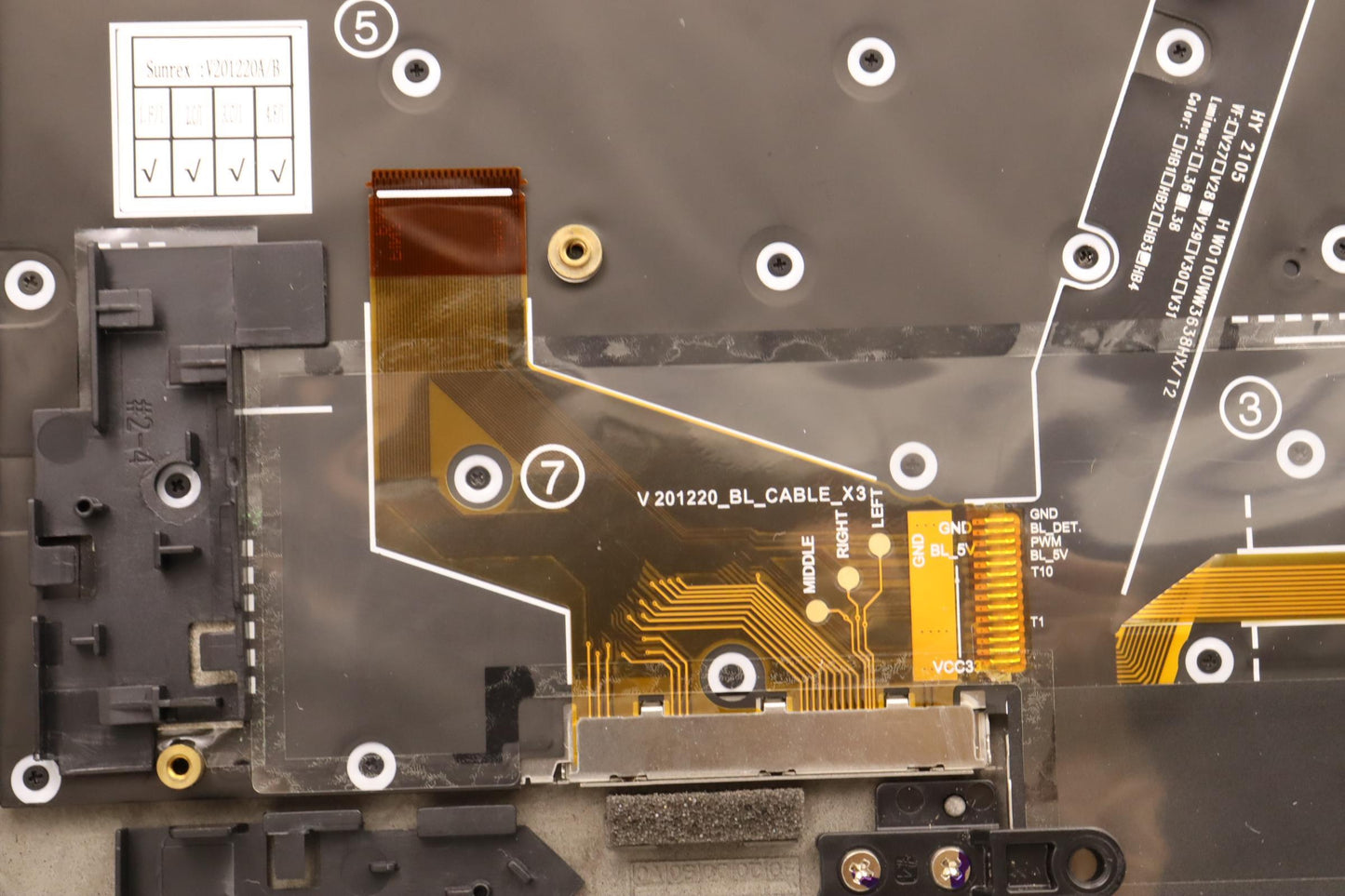 Lenovo Mech_Asm Grp Kbd Bzl,Gre,Ww,Db - 5M11C53349
