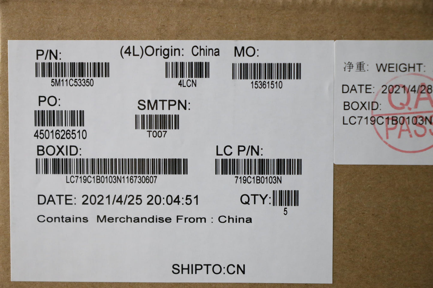 Lenovo Mech_Asm Grp Kbd Bzl,Hbw,Ww,Db - 5M11C53350