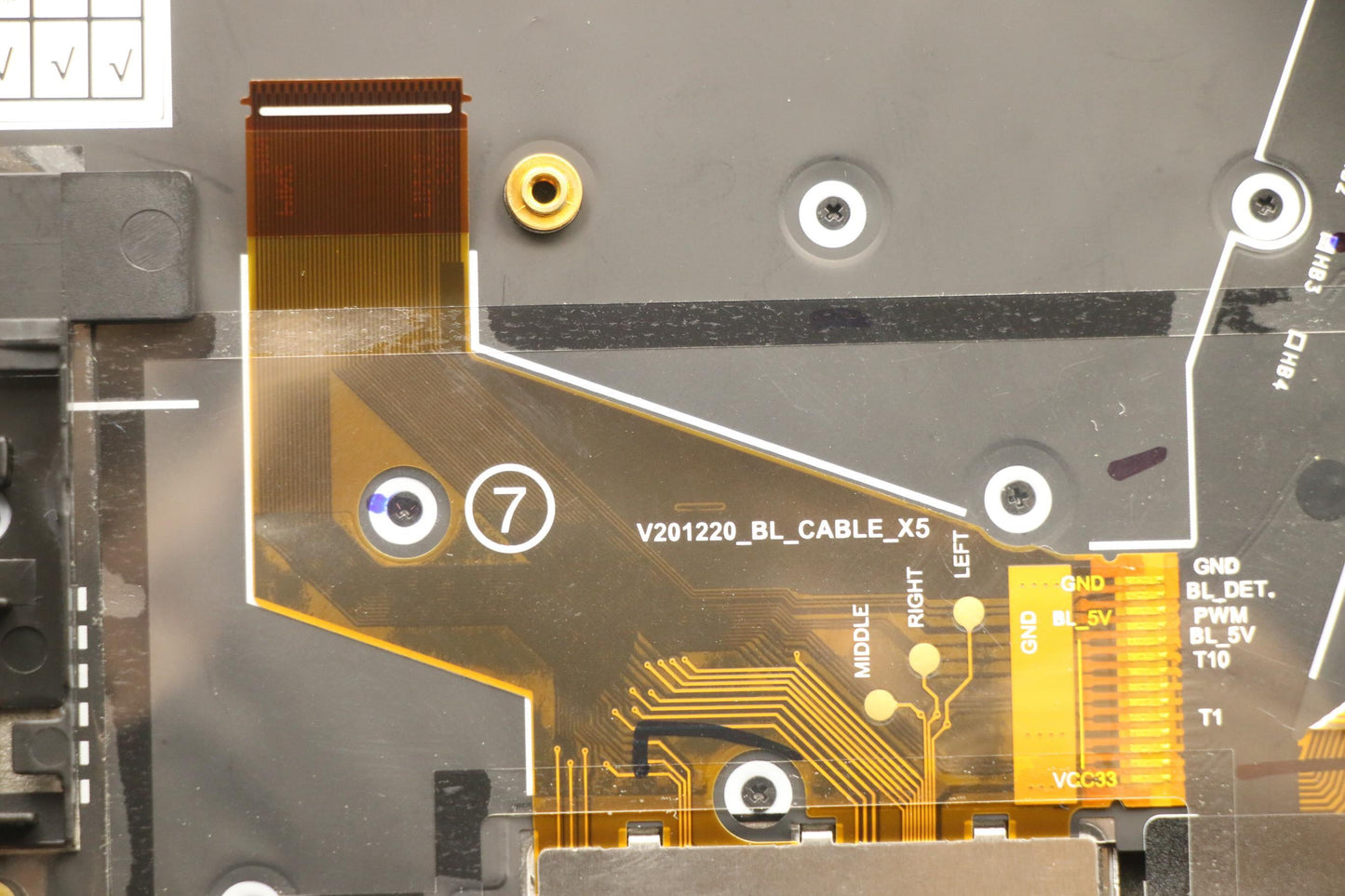 Lenovo Mech_Asm Grp Kbd Bzl,Jpn,Ww,Db - 5M11C53355