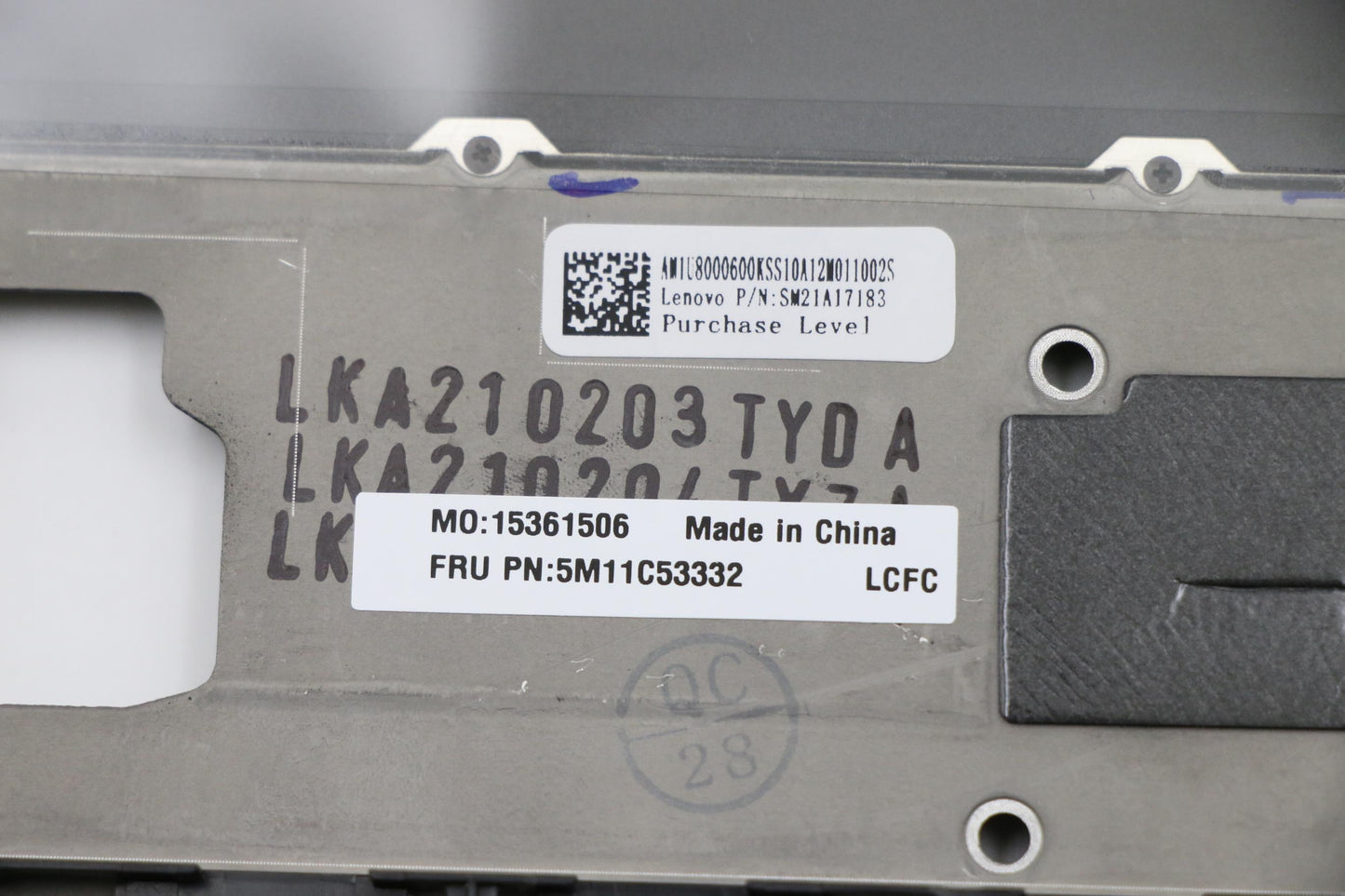 Lenovo Mech_Asm Grp Kbd Bzl,Por,Ww,Db - 5M11C53360