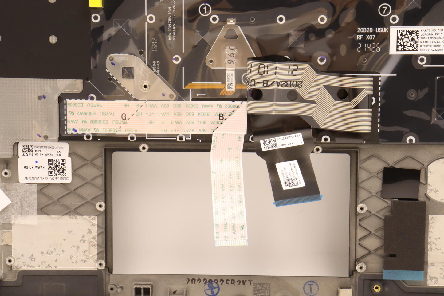 Lenovo Mech_Asm Kbd W/C Ita Bklt(Tra) - 5M11C85451