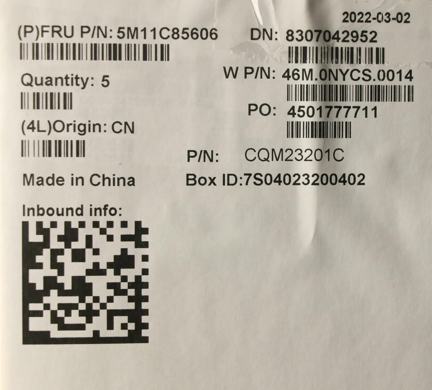 Lenovo Mech_Asm Frasmkb Nor Cccp Bk N - 5M11C85606
