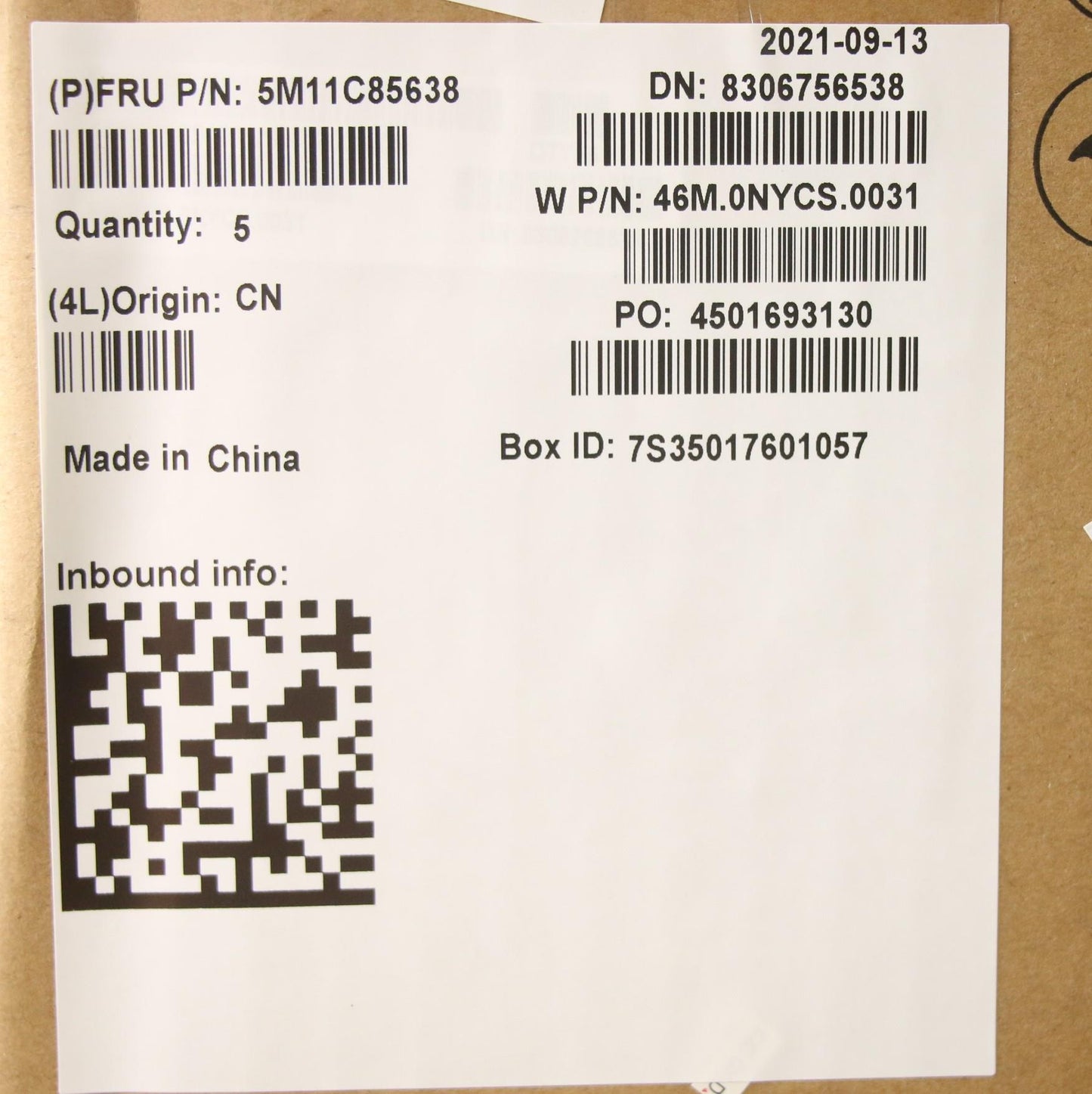 Lenovo Mech_Asm Frasmkb Fre Cccp Bk N - 5M11C85638