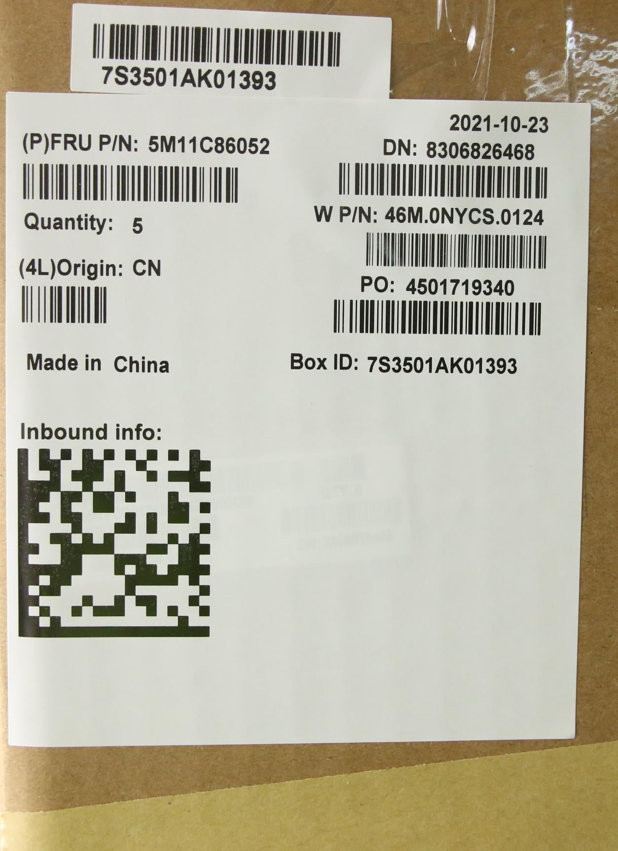 Lenovo Mech_Asm Frasmkb Nor Cccpwfcbk - 5M11C86052